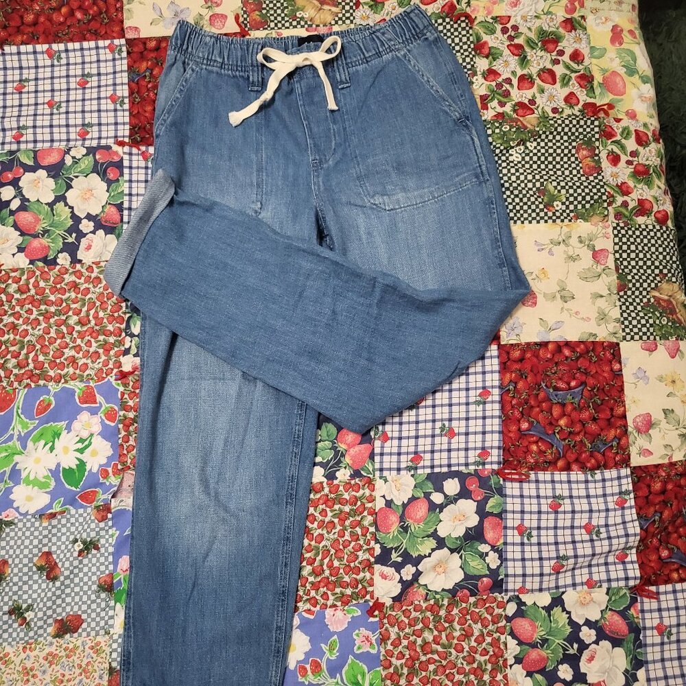 Gap Mid-Rise Drawstring Jeans Size XS